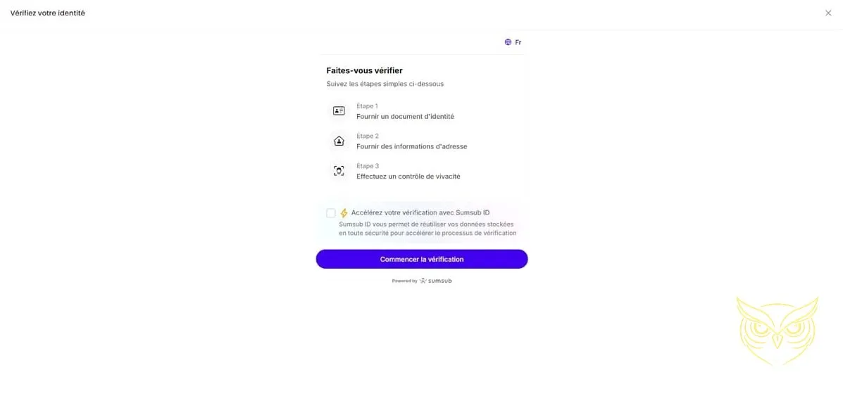Formulaire d'inscription au casino Trickz