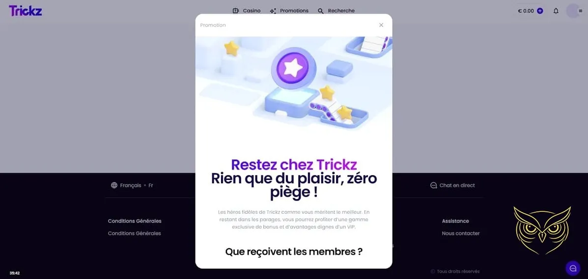 Icône de la catégorie Mini Jeux du casino Trickz