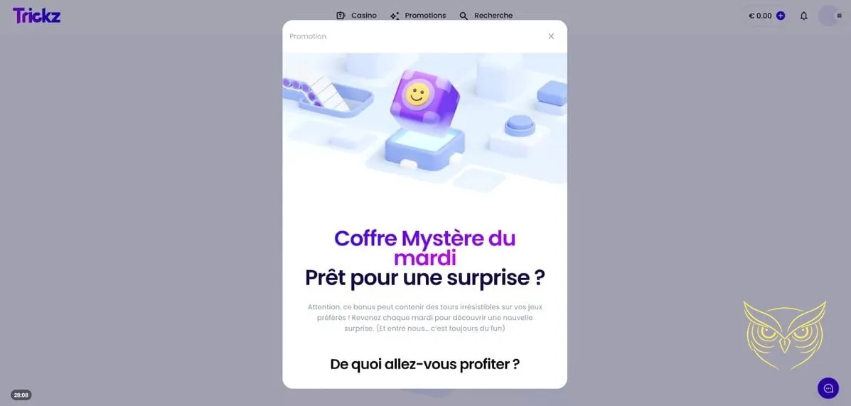 Icône de la section Casino Live de Trickz Casino