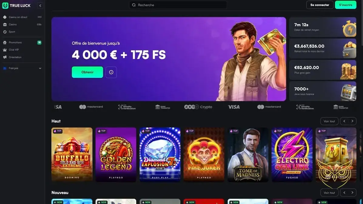 Logo officiel du casino TrueLuck