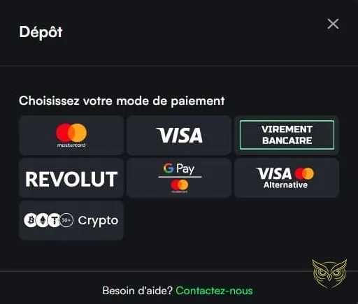 Interface des paris sportifs de TrueLuck Casino