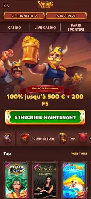 Icône de l'application mobile VikingLuck Casino.