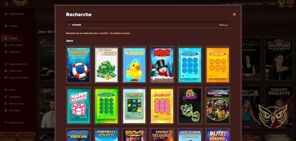 Icône des tournois de casino VikingLuck.