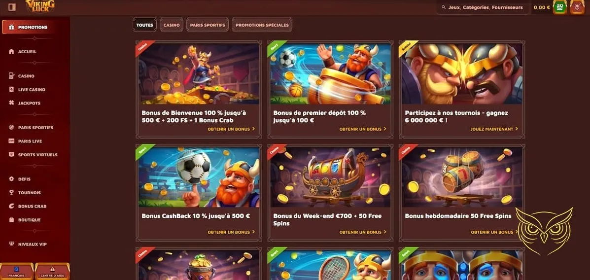 Icône des jackpots progressifs chauds VikingLuck Casino.