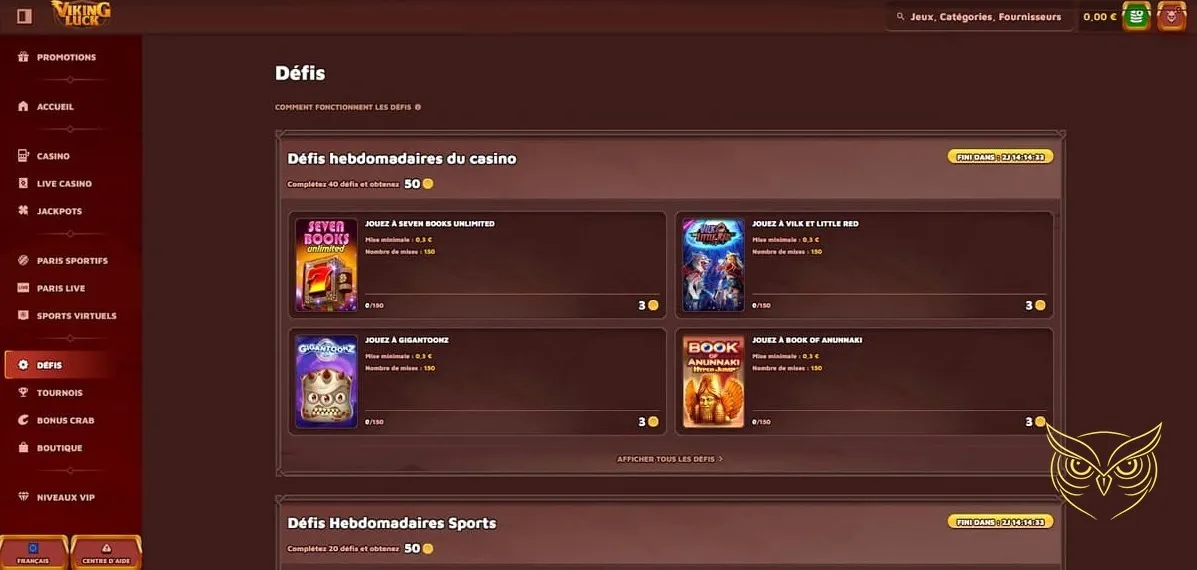 Icône de la section paris sportifs en direct VikingLuck.