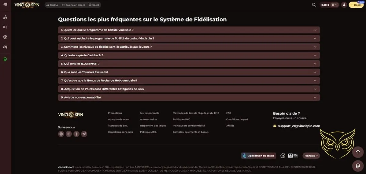 Bannière du bonus de bienvenue sport Vincispin Casino.