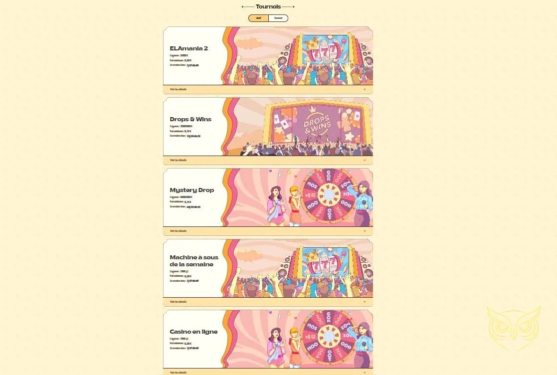 Formulaire d'inscription au Vinyl Casino