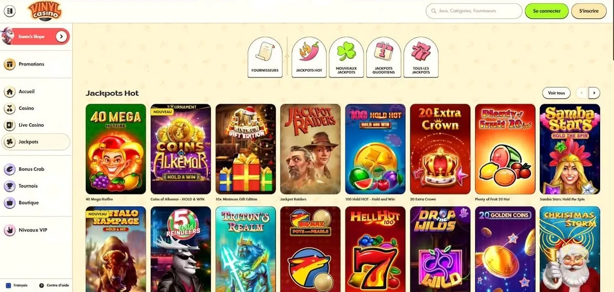 Visuel du mini-jeu Bonus Crab Vinyl Casino