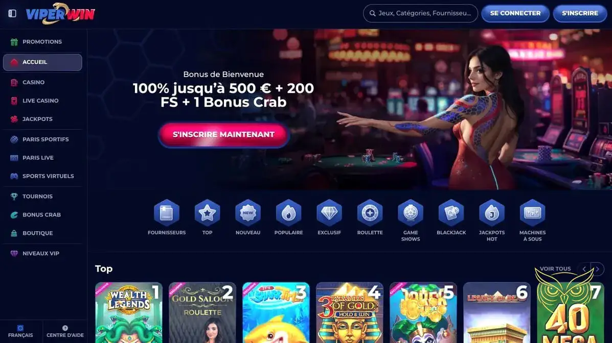 Logo officiel du casino ViperWin.