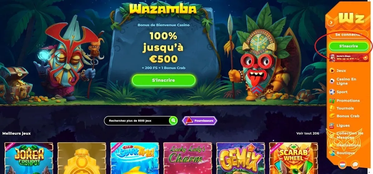 Présentation des bonus et promotions du casino Wazamba