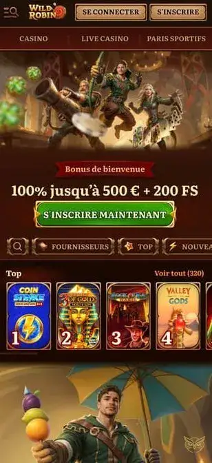 Icône de l'application mobile WildRobin Casino