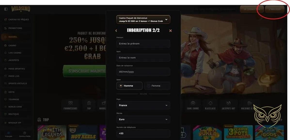 Section des ligues virtuelles Wildsino Casino