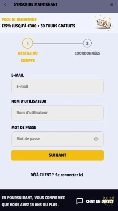 Formulaire de contact WinOlot Casino