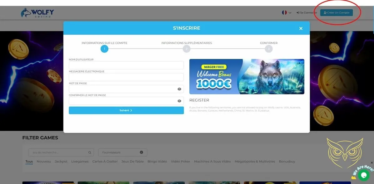 Promotions hebdomadaires exclusives du casino Wolfy.