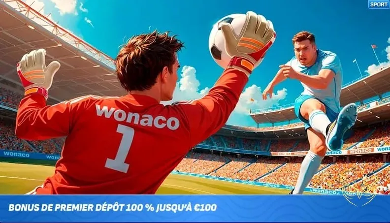 Interface du casino live Wonaco Casino.