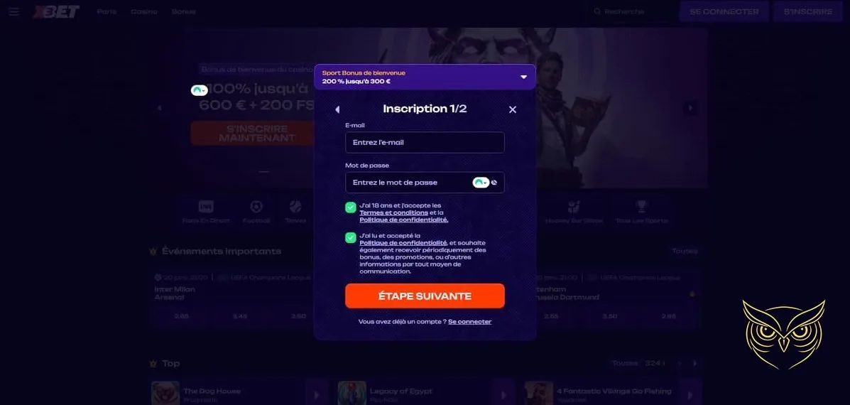 Page des jeux à jackpots X3Bet Casino.