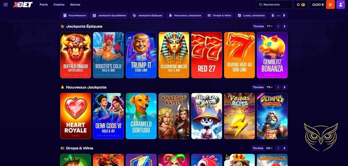 Offre de bonus de bienvenue X3Bet Casino.