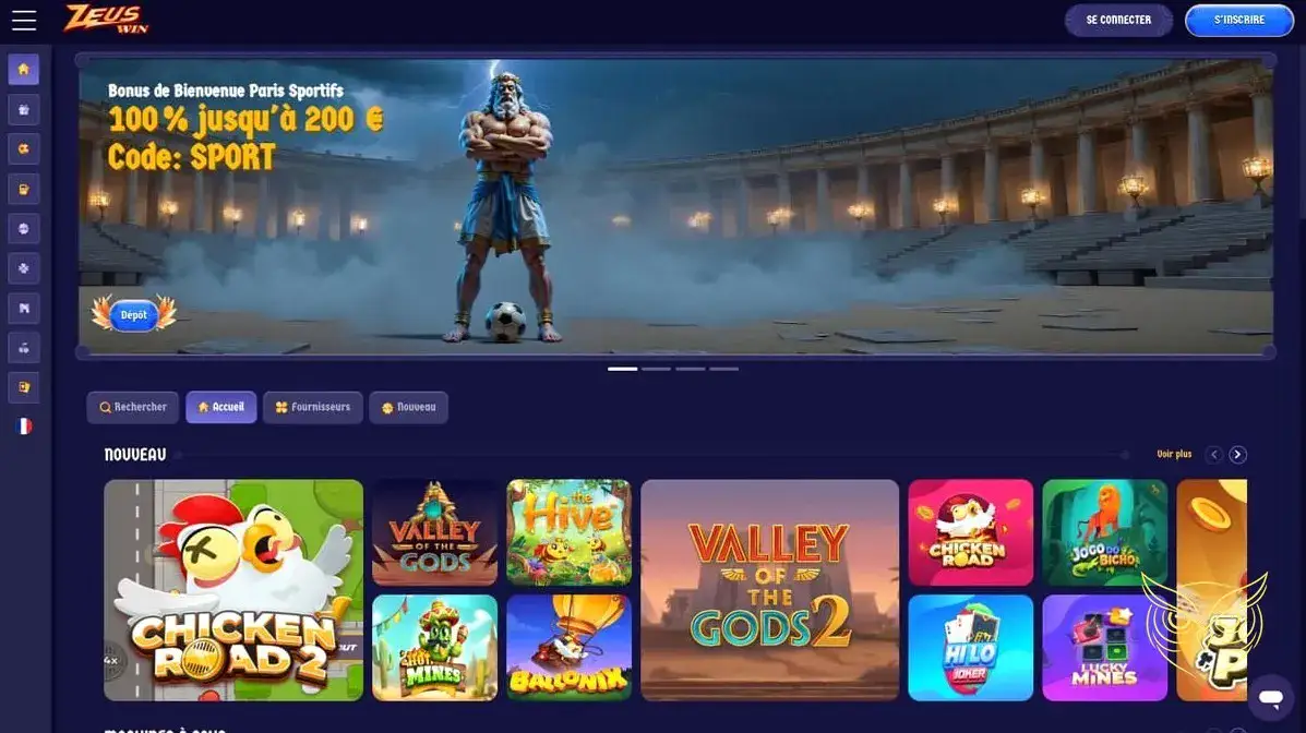 Logo officiel du casino ZeusWin