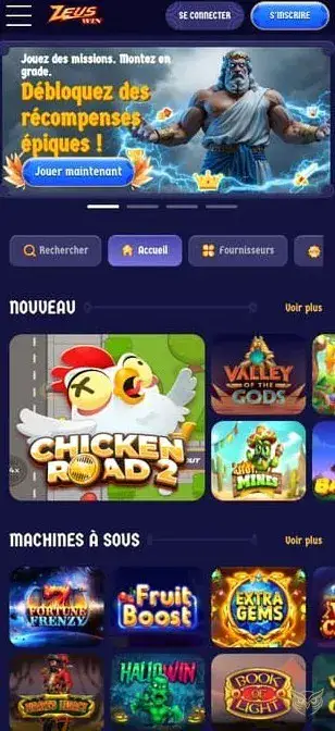 Icône application mobile ZeusWin Casino