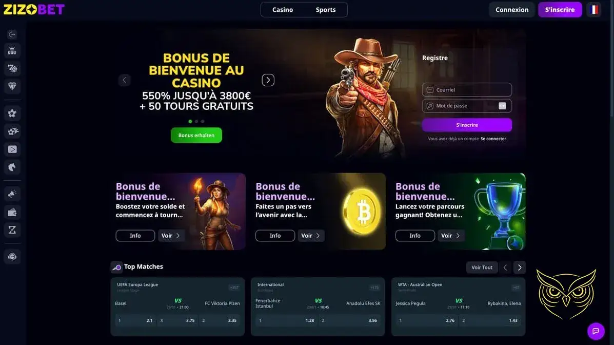 Logo officiel du casino Zizobet