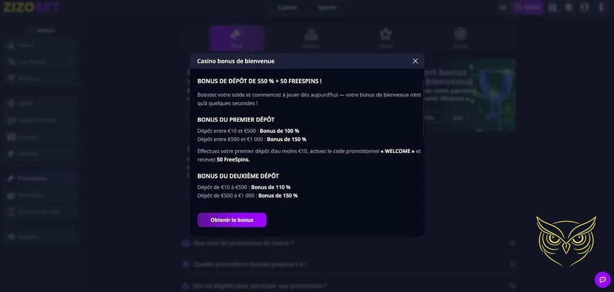 Icône des machines à sous Zizobet Casino