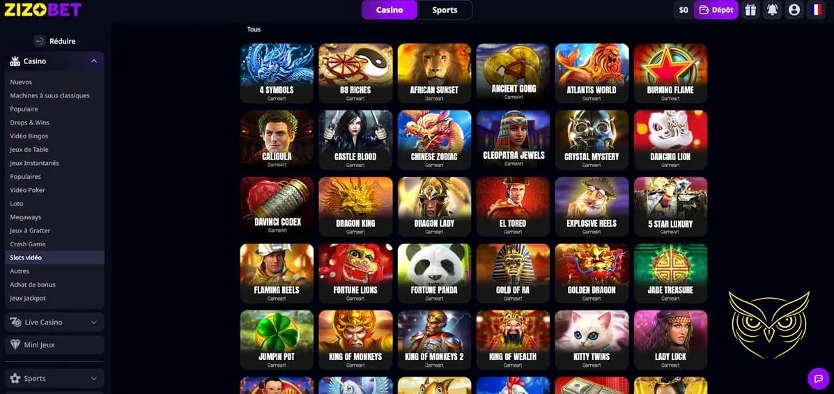 Bannière du bonus crypto Zizobet Casino