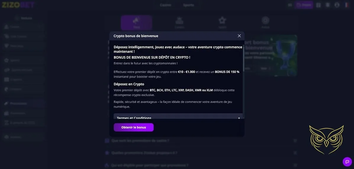 Icône des jeux de table du casino Zizobet