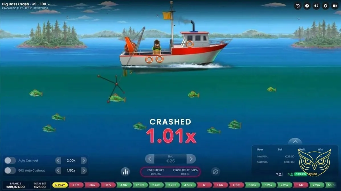 Capture d'écran 1 du jeu Big Bass Crash