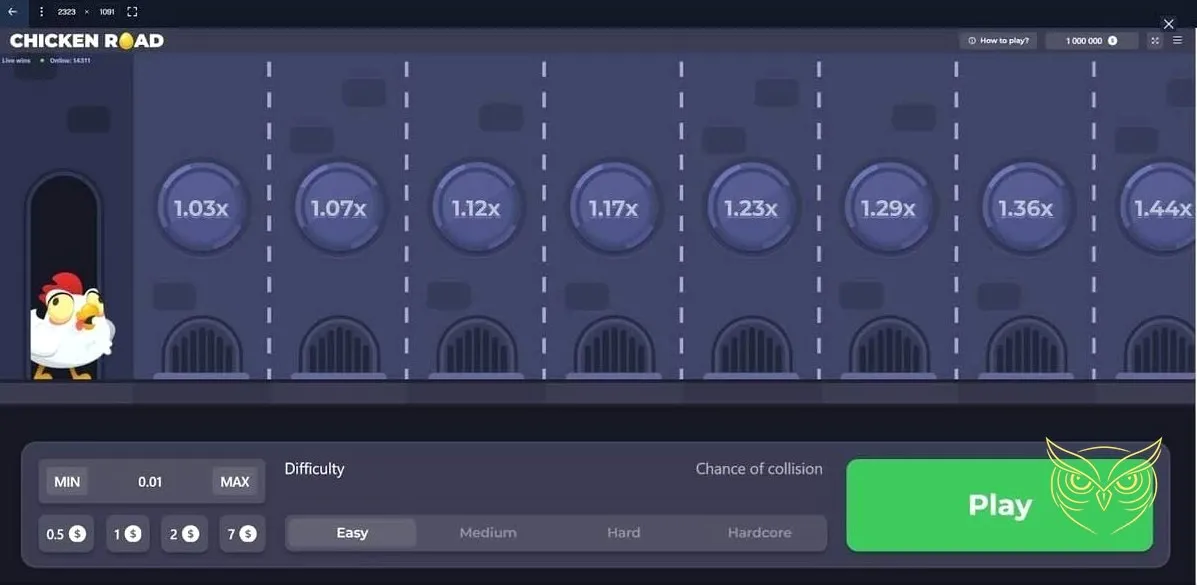 Capture d'écran 1 du jeu Chicken Road