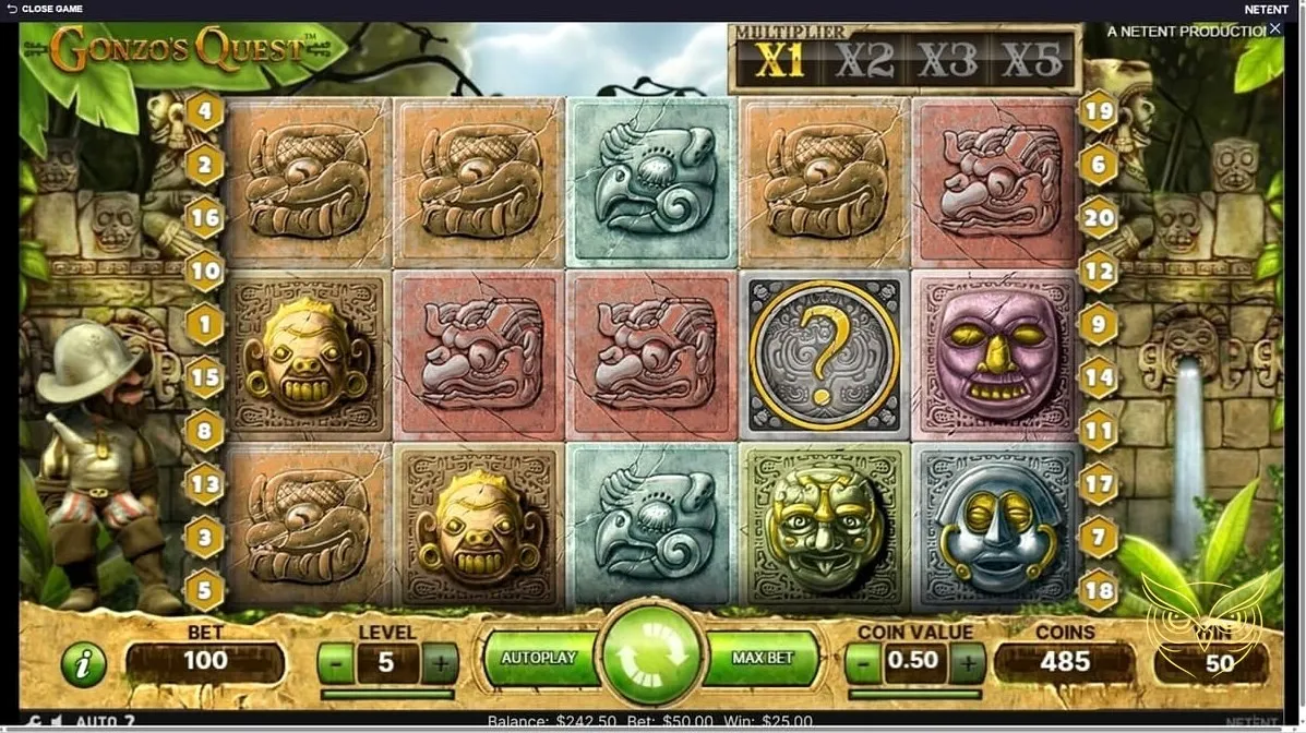 Capture d'écran 1 du jeu Gonzo's Quest