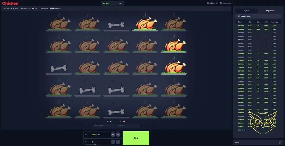 Capture d'écran 1 du jeu Jeu du Poulet Upgaming