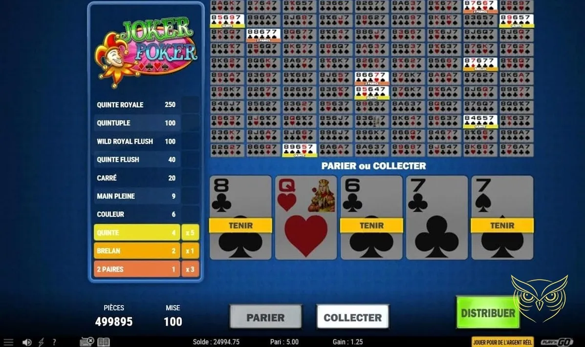 Capture d'écran 3 du jeu Joker Poker de Wazdan