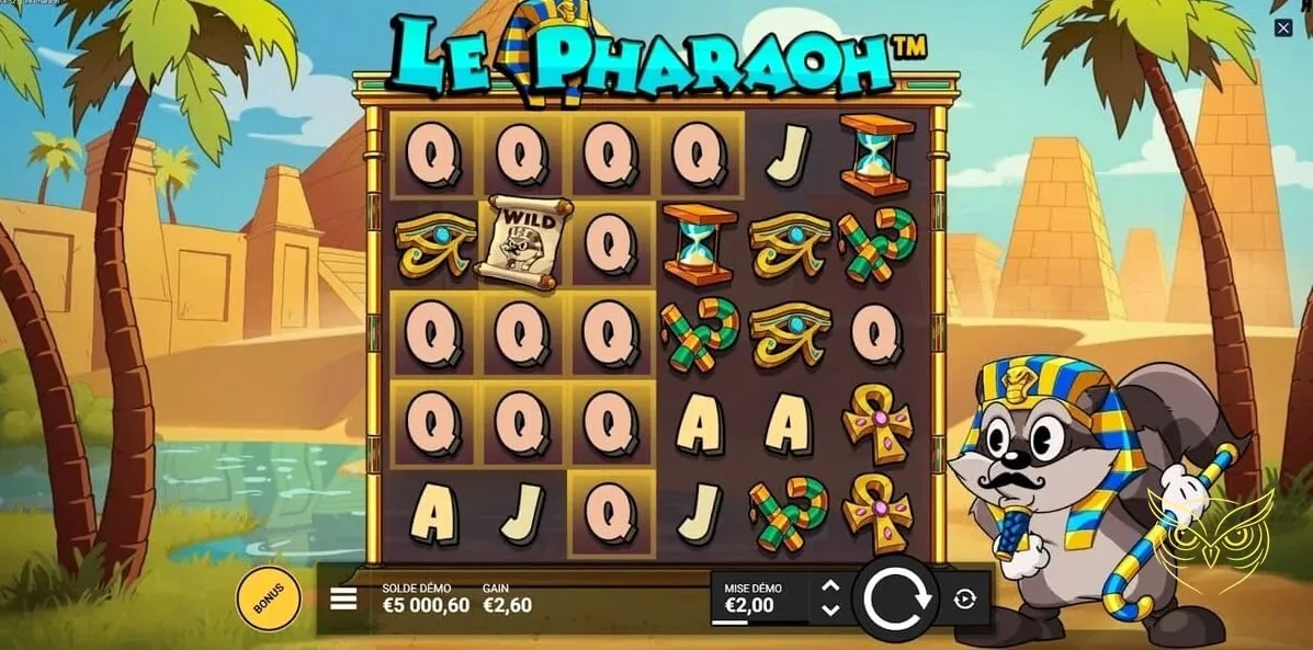 Capture d'écran 1 du jeu Le Pharaoh Hacksaw Gaming