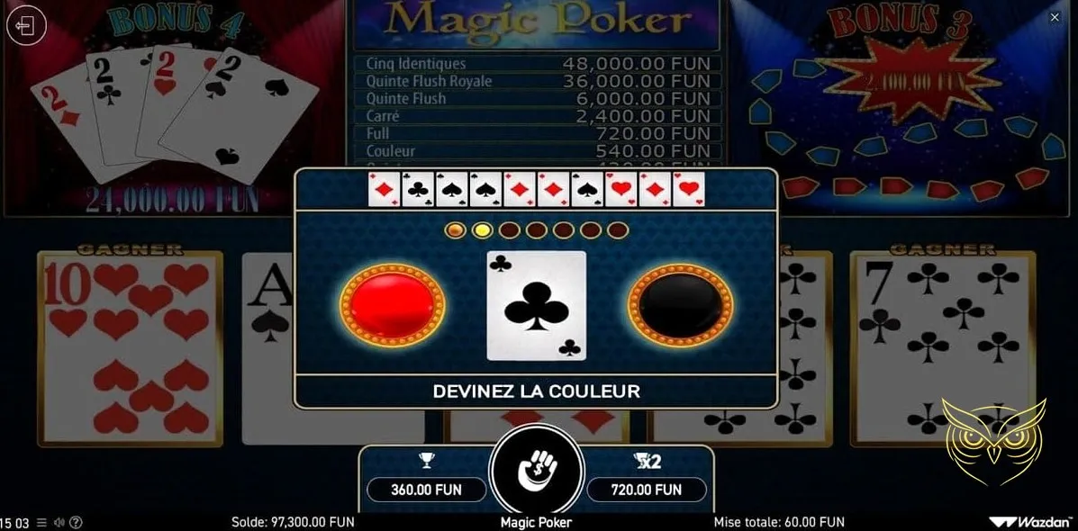 Capture d'écran 2 du jeu Magic Poker Wazdan