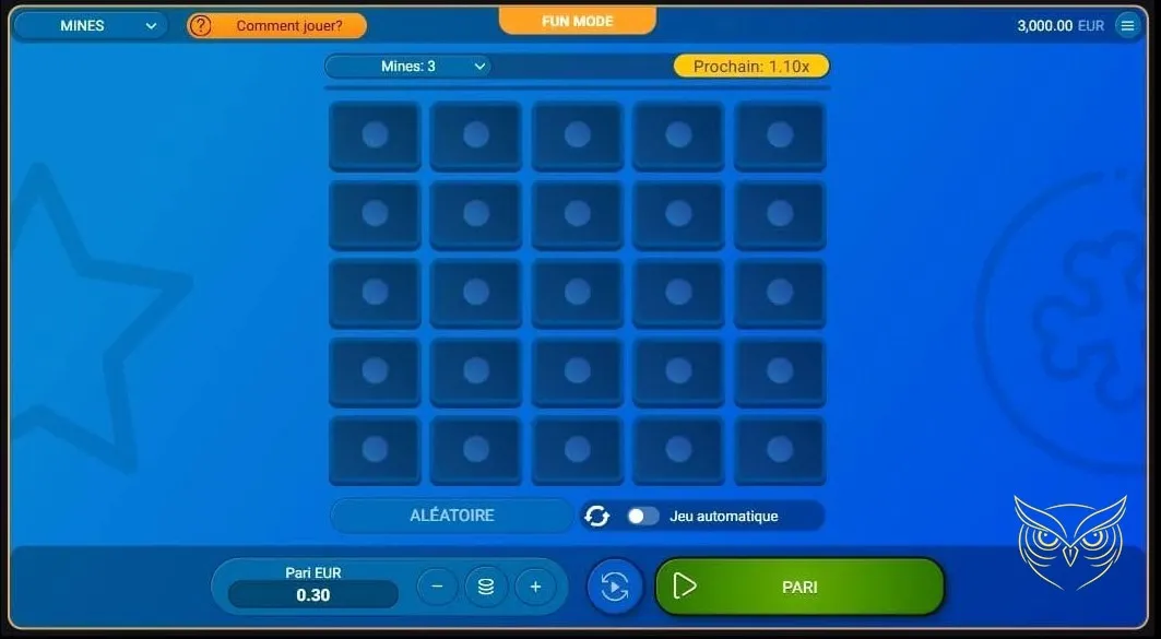 Capture d'écran 1 du jeu Mines Spribe