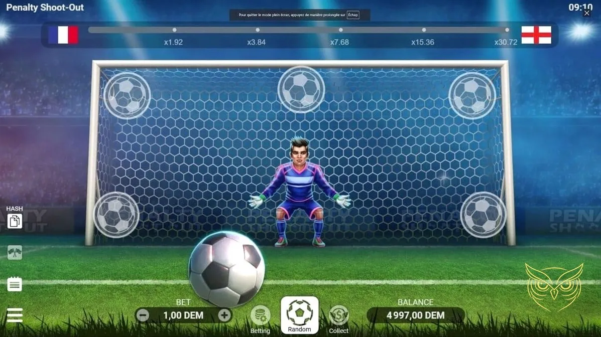 Capture d'écran 1 du jeu Penalty Shoot Out Evoplay