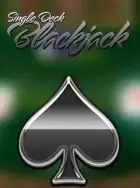 Jeu de cartes blackjack à un seul sabot.