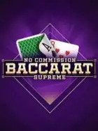 Jeu de baccarat en ligne Supreme sans commission.
